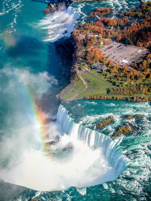 blazepress - Niagara Falls from above.