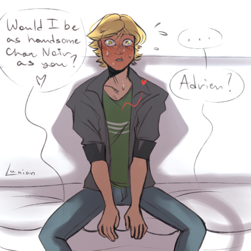lunian:When you wanted to see your boyfriend in Chat Noir...
