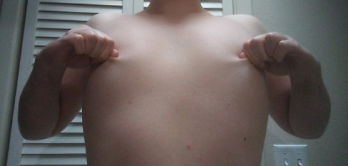 Touching myself, playing with my tits and nipples.  If I’m not...