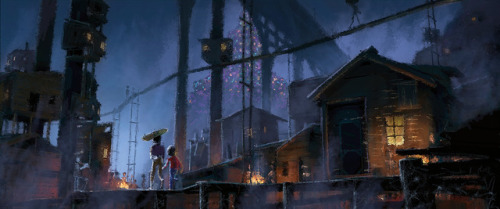 scurviesdisneyblog:Some visual development for Pixar’s Coco to...