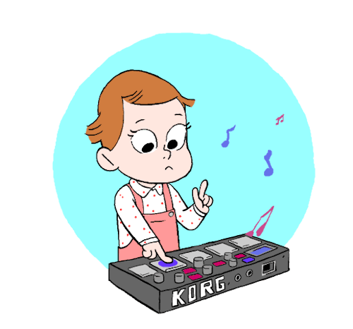 gaspard-sumeire - My little niece playing electronic music like...