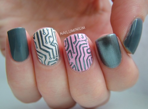 Grey and White Nail Designs on Tumblr - wide 3