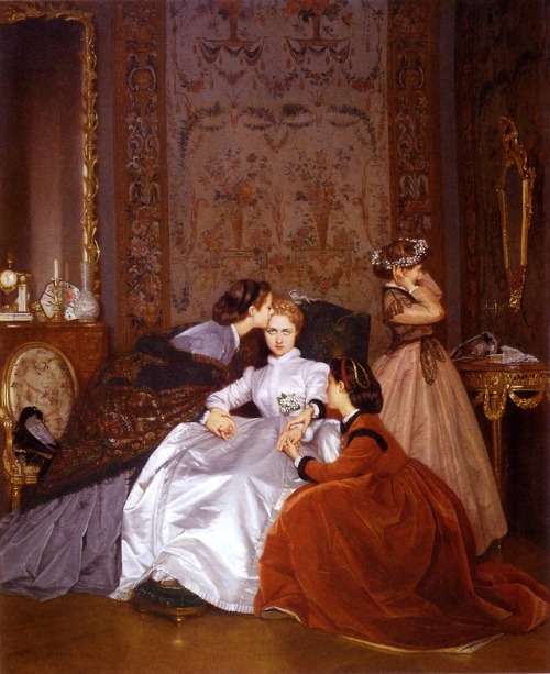 myartmoods - The Hesitant Betrothed by Auguste Toulmouche (1866)