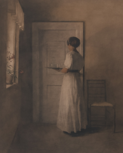 catonhottinroof - Peter Ilsted (1861 - 1933) “Girl With a...