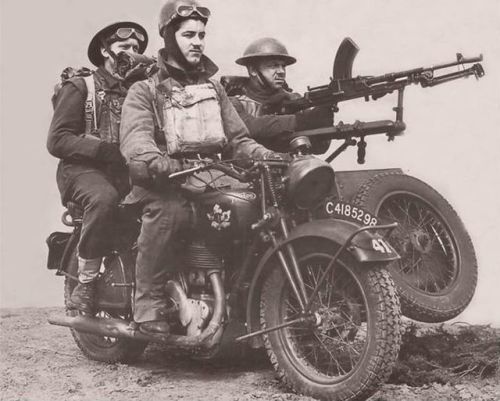 peashooter85 - Canadian Army motocyle combat team, World War II.