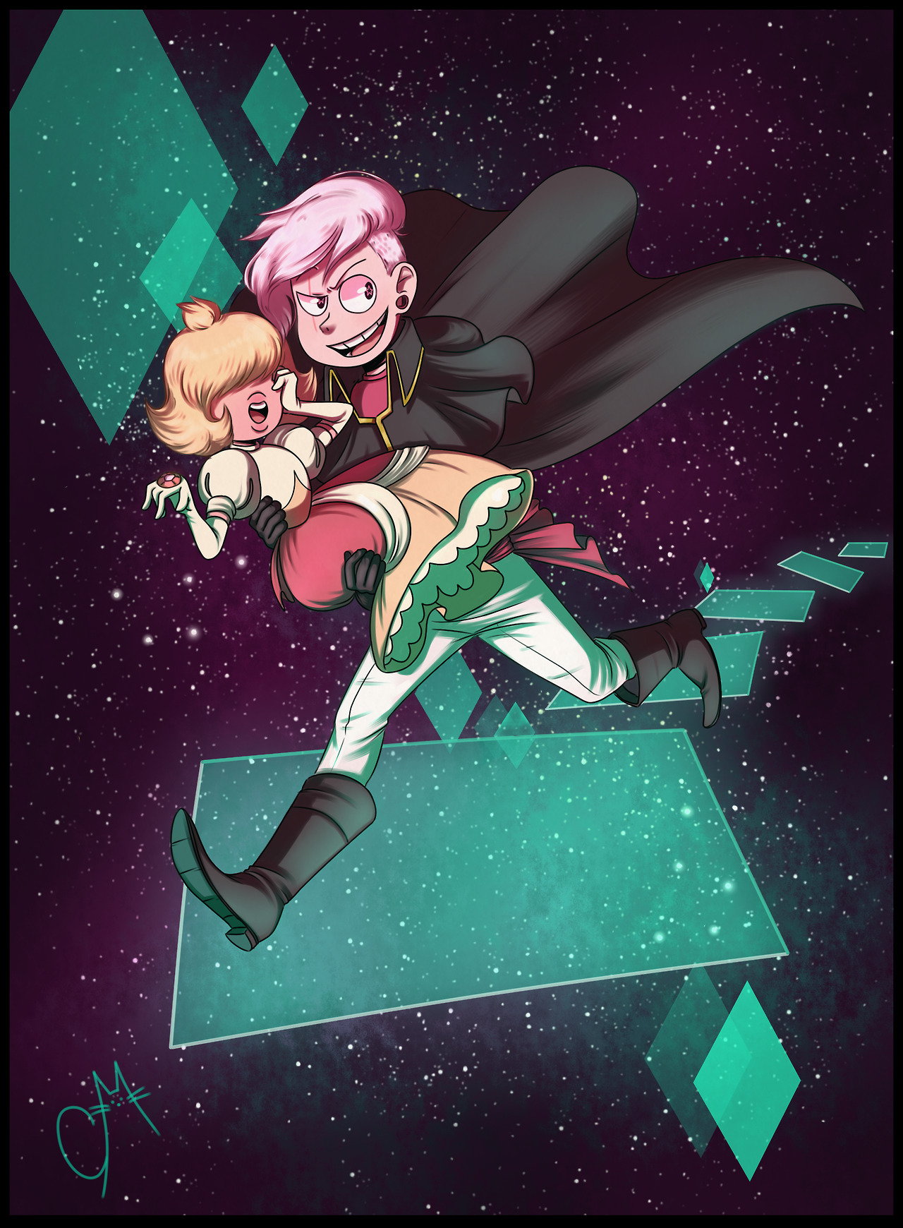 A drawing that i made some time before and forgot to post. I want so hard to know more about the offcolors and pink diamond. The lasts episdes just give me more questions! (Still loving Lars and Paddy