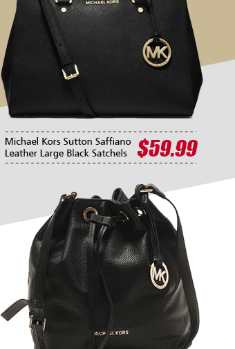 | Colorblocked saffiano leather brings a polished look to this large  MICHAEL Michael Kors satchel. 