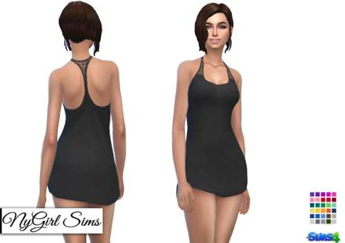 nygirlsims - Racerback Night Shirt with Lace. An unfinished...