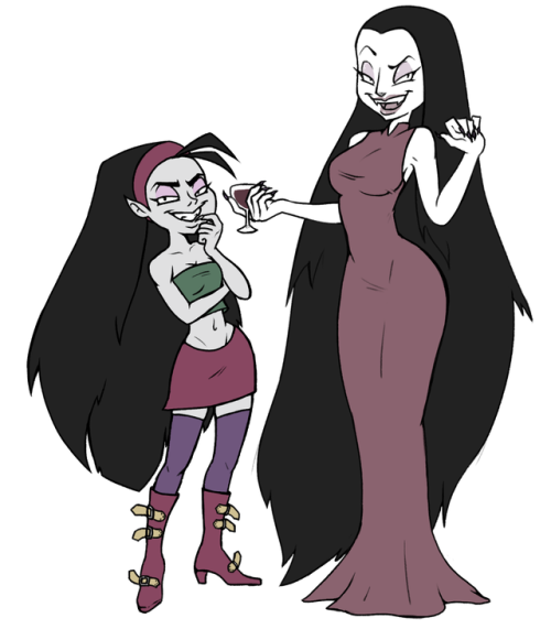 Fangora and her mother, Vera. But mostly Fangora. Vampires from...