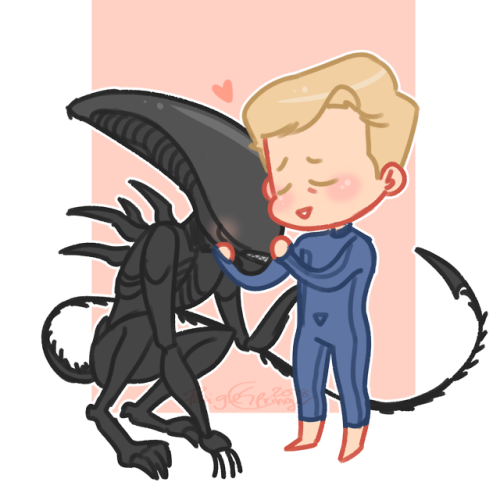 magnetodadneto - a family can be an android and his xenomorph...
