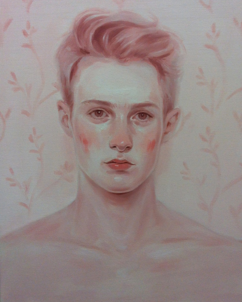 Kris Knight - Soft Pink. Oil on Canvas, 16x20” (2013)