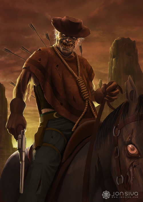deadwestart - artofjonsiva-blog - Undead CowboyGreat character...