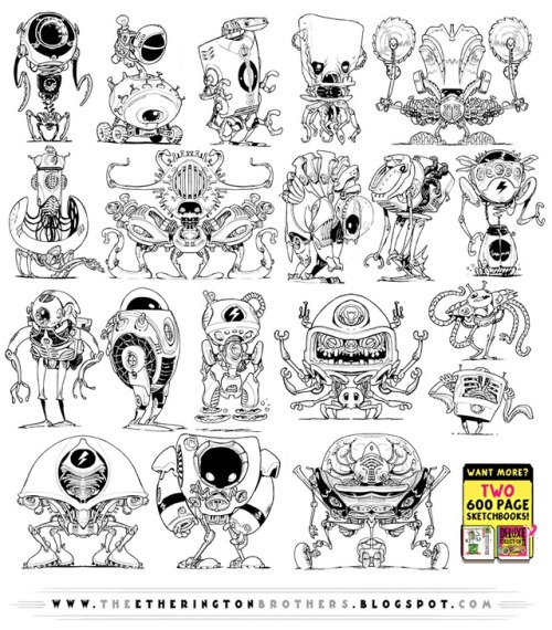etheringtonbrothers - Today’s reference is this set of ROBOTS!...