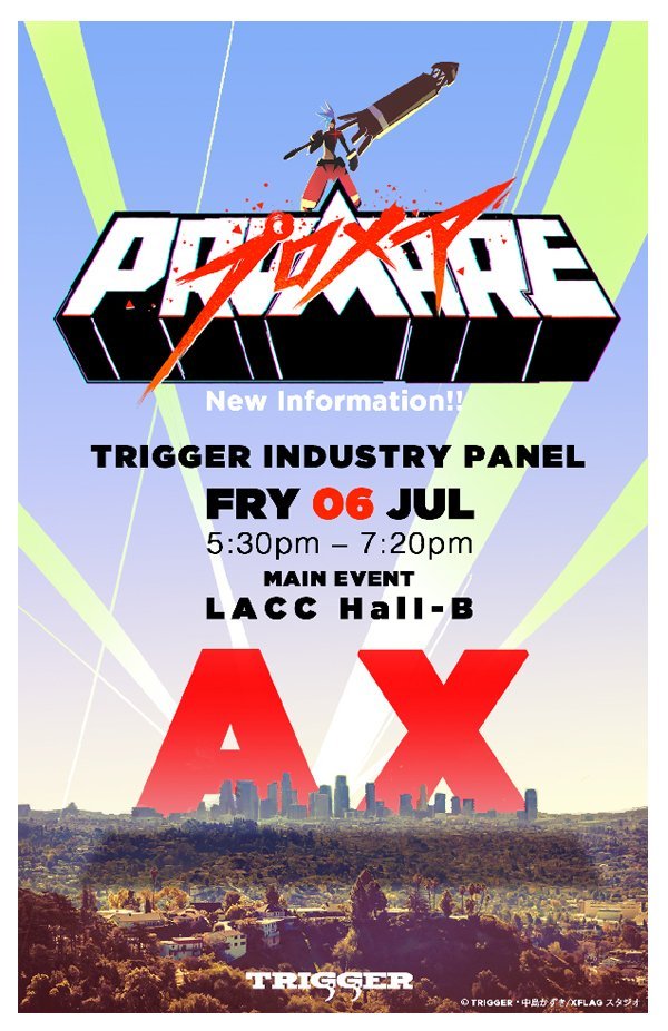 An exclusive trailer for Trigger and XFlagâs original anime âPromareâ will be shown at Anime Expo July 6th!