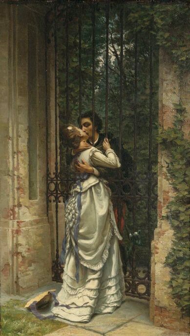 pensierostupendostuff - Silvio Allason (1845-1912) - “The Kiss”