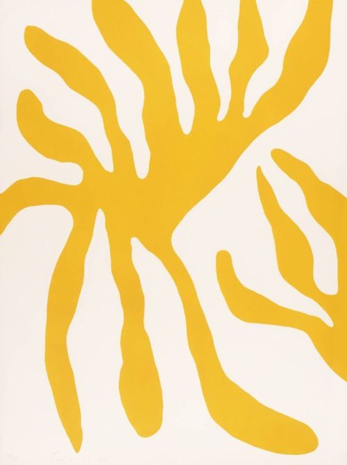theleoisallinthemind:William Turnbull, Yellow Leaf Form, 1967