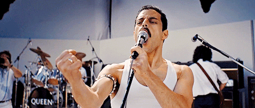 winterswake - Rami Malek as Freddie Mercury in Bohemian Rhapsody...