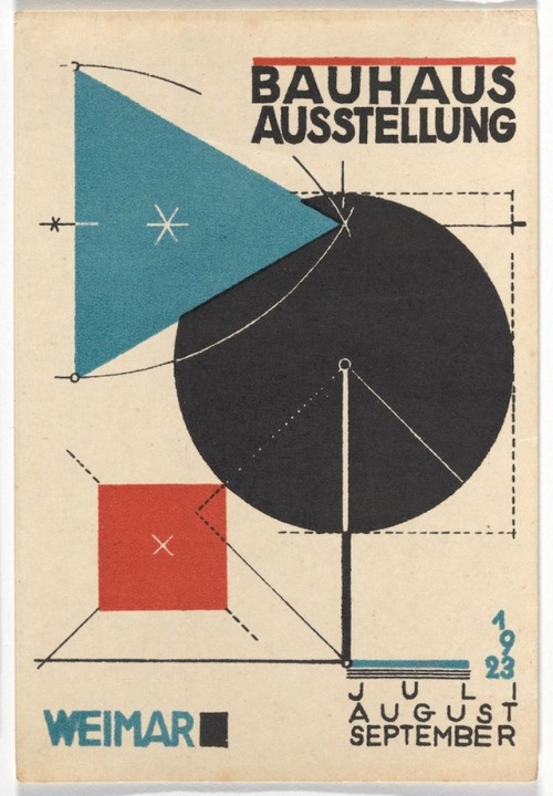 bauhaus-movement - Herbert Bayer, Bauhaus Exhibition, 1923