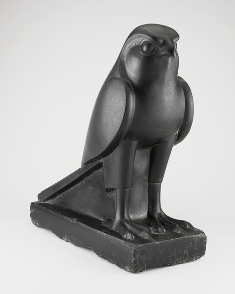 grandegyptianmuseum - Statue of the God Horus as a Falcon...
