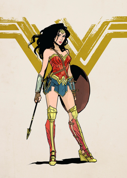 justiceleague - “Wonder Woman” promotional art by Annie Wu