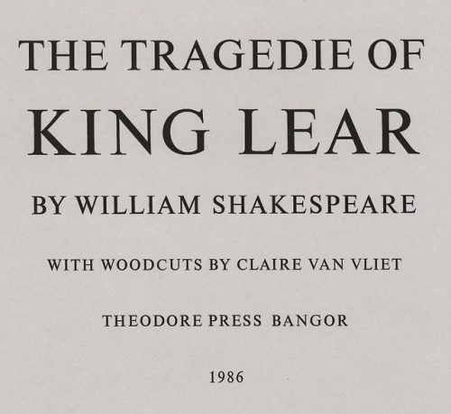 It’s Fine Press Friday!This week wepresent TheTragedie of King...