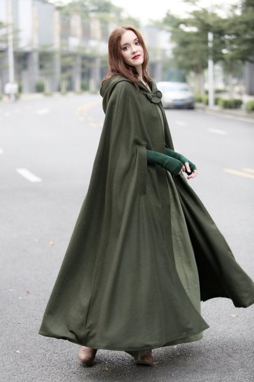 ourfancybouquetuniverse - Maxi Hooded Wool Cape ON SALE NOW...