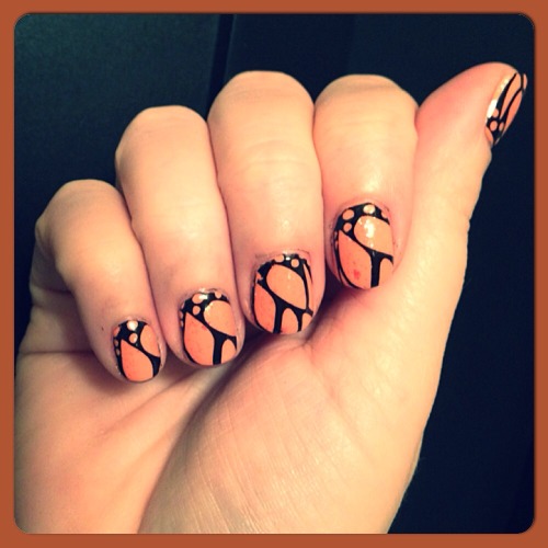 butterfly nails on Tumblr