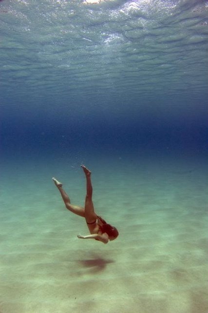 girl swimming on Tumblr