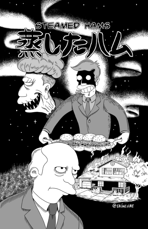 skincube - Steamed Hams but it’s the title page for a Junji Ito...