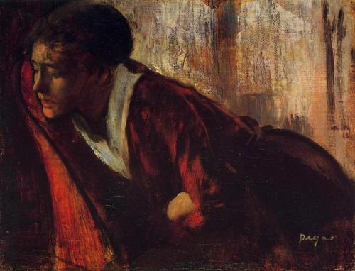 spoutziki-art - Melancholy by Edgar Degas, 1874