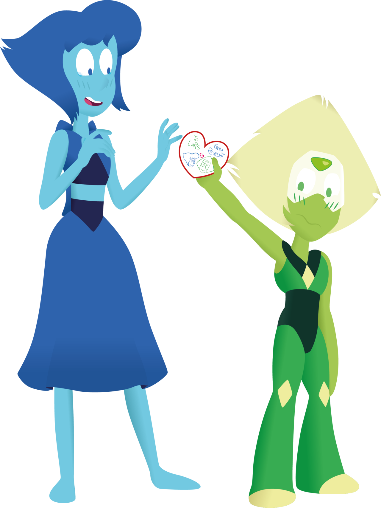 HAPPY VALENTINE! Happy Valentine from Ruby, Sapphire, Pearl, Amethyst, Lapis and Peridot P.s. One of this draw is for my Valentine, so… happy Valentine’s day my clod