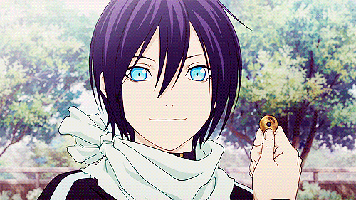 Image result for anime yato proud smile gif