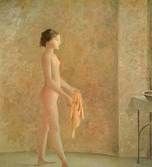 expressionism-art - Nude in Profile, 1975, BalthusMedium - oil,...