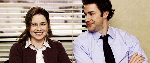 Image result for jim and pam gif