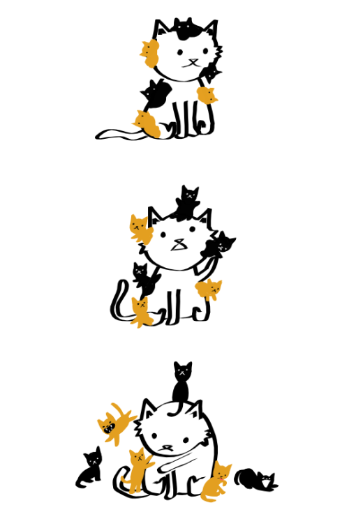 zahnegott-lives:smilingribs:How Calicos Give Birth. Based on...