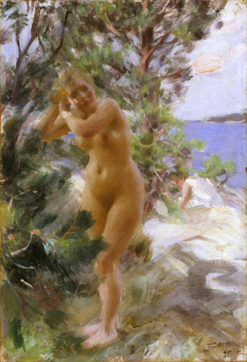 la-catharsis - Anders Zorn - After the Bath (1894)