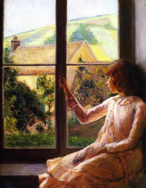 lilla-cabot-perry:Child in Window