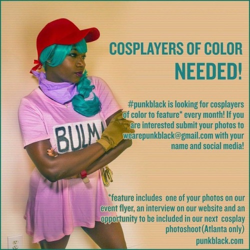 druganaut - BOOST! Punk Black wants you, nerds! Show your cosplay...