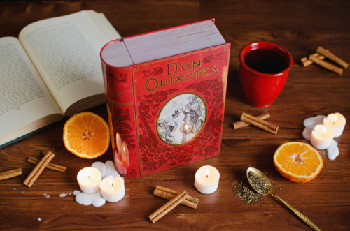 Don QuixoTea Chai Tea Container Book