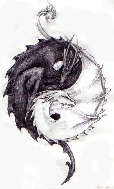 supertattooideas - Yin and Yang The killing dragon of Death in...