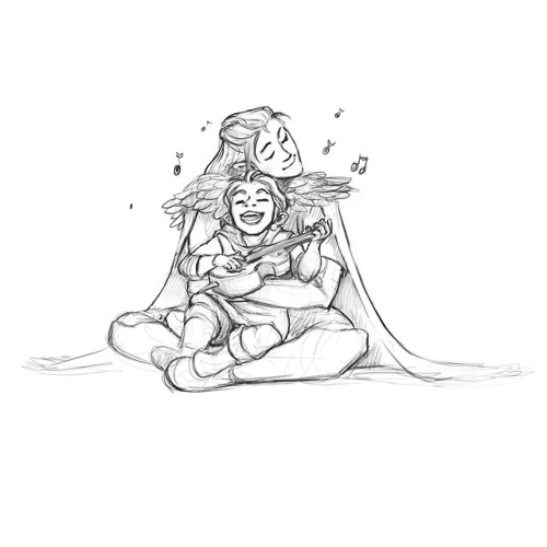 theartingace - Happy thursday! Enjoy this weird cuddly doodle of...