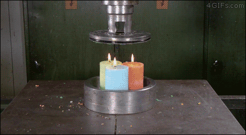 flavoracle:wilwheaton:4gifs:Crushing candles with a...