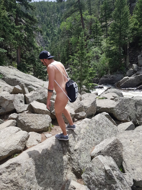 exposedbarebackhunter - Naked hiking in the Rockies!