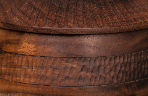 madebyvmworks - A walnut box with hand carving details.