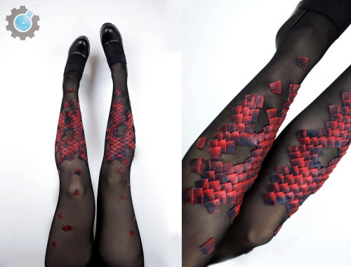 sosuperawesome - Mermaid and Dragon Tights with handmade...