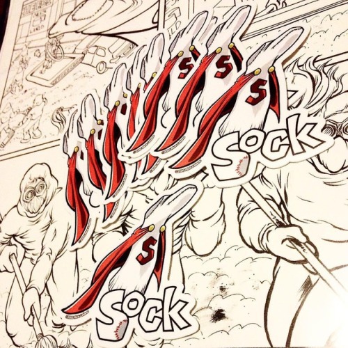 Sock-tease #4 STICKERS!!! Thingz is gettin’ REAL! The...