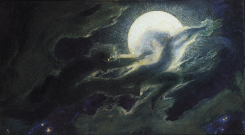 silenceformysoul - Leo Putz - Wolkengespenster I, 1897