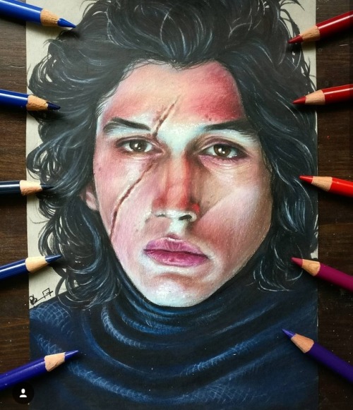 knights-of-reylo-reborn - junitaide - Colored pencils portrait...