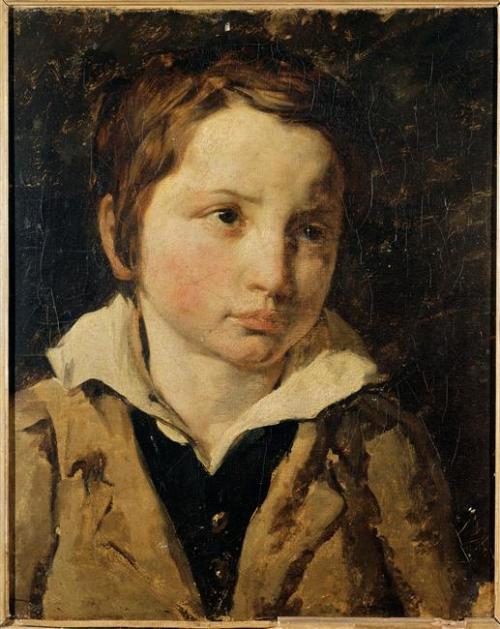 artist-gericault:Portrait of young boy, probably Olivier Bro,...