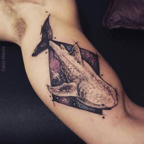 By Fabio Mauro, done at Escarabajo Tattoo & Art, Buenos... sketch work;shark;inner arm;animal;fish;facebook;nature;twitter;fabio mauro;ocean;medium size